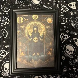 Witch Warlock Halloween Occult Weird 5x7 Framed Picture Horror Goth Punk
